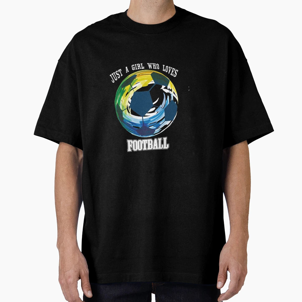 Copy Just Who Loves Football T-Shirt - Casual Everyday Wear Men Women - T-Shirt, Sweatshirt, Hoodie