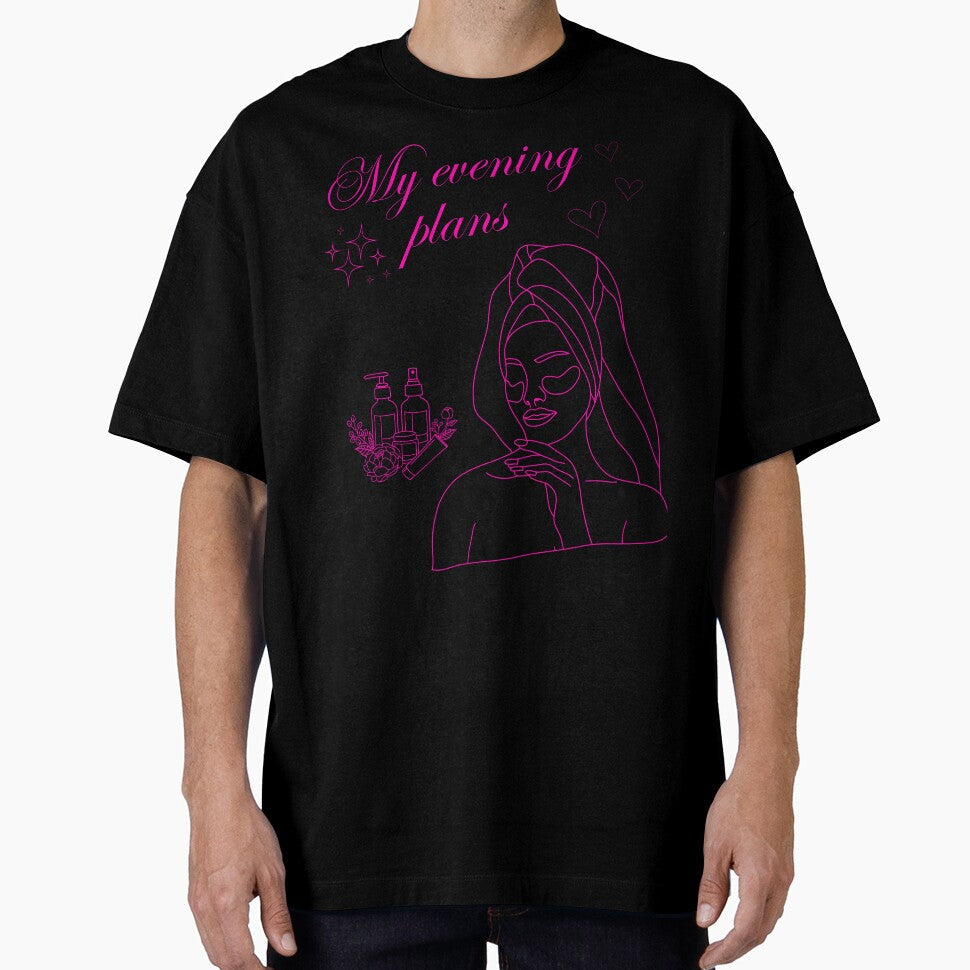 My evening plans by wanessacreative - Adult & Kids T-Shirts, Sweatshirts & Hoodies apparel design preview 1