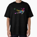 Soccer Football Player Flying Kicking T-Shirt - Minimalist Print Unisex - T-Shirt, Sweatshirt, Hoodie
