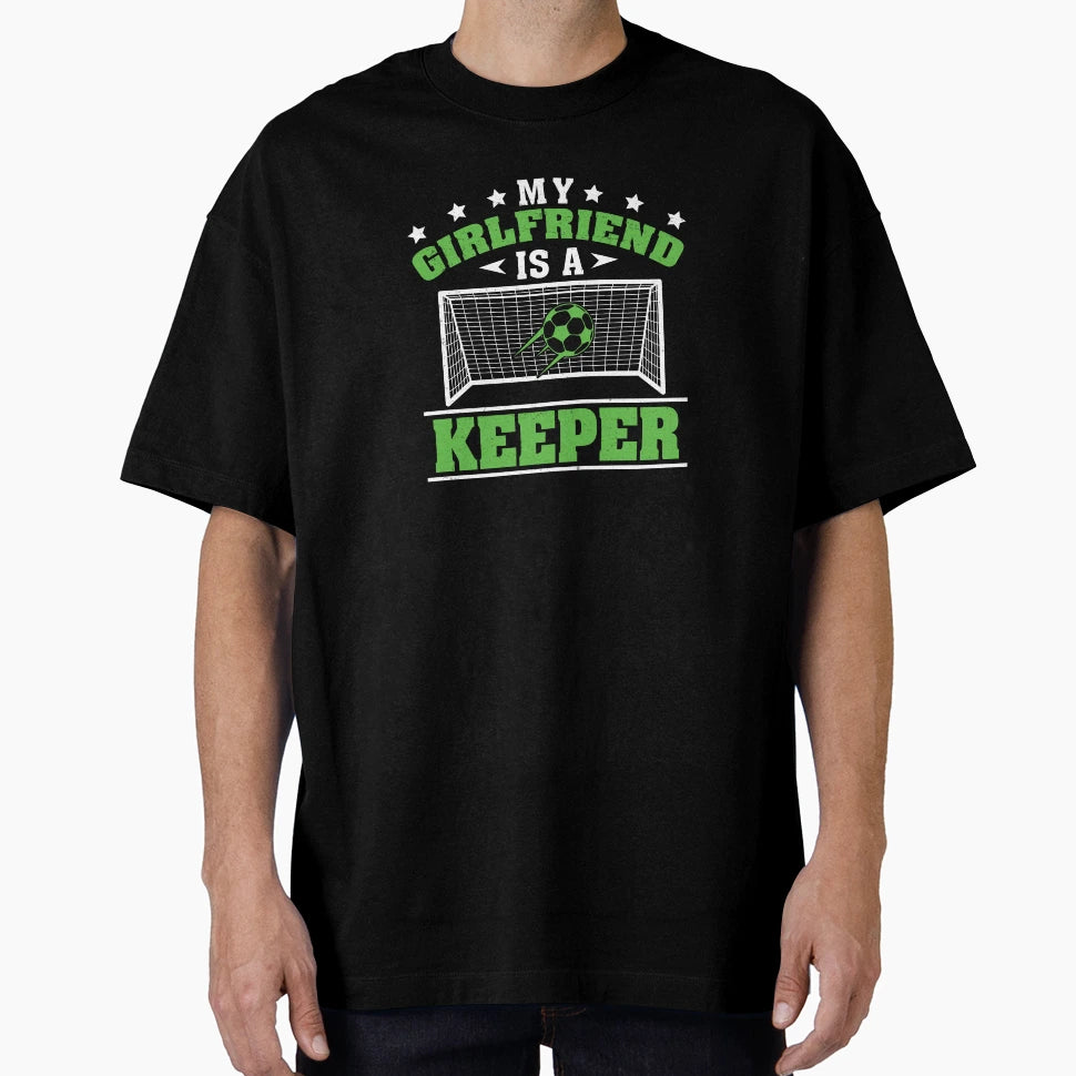 My Girlfriend Is Soccer Player Fan T-Shirt - Aesthetic Graphic for Adults - T-Shirt, Sweatshirt, Hoodie