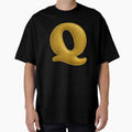 Golden Letter Q T-Shirt - Graphic Print for Adults - T-Shirt, Sweatshirt, Hoodie