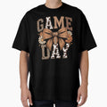 Game Day Leopard Football Bow T-Shirt - Graphic Print Men Women - T-Shirt, Sweatshirt, Hoodie