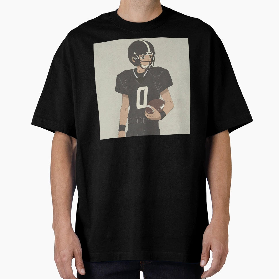 American Football Player Anime T-Shirt - Unique Graphic Men Women - T-Shirt, Sweatshirt, Hoodie