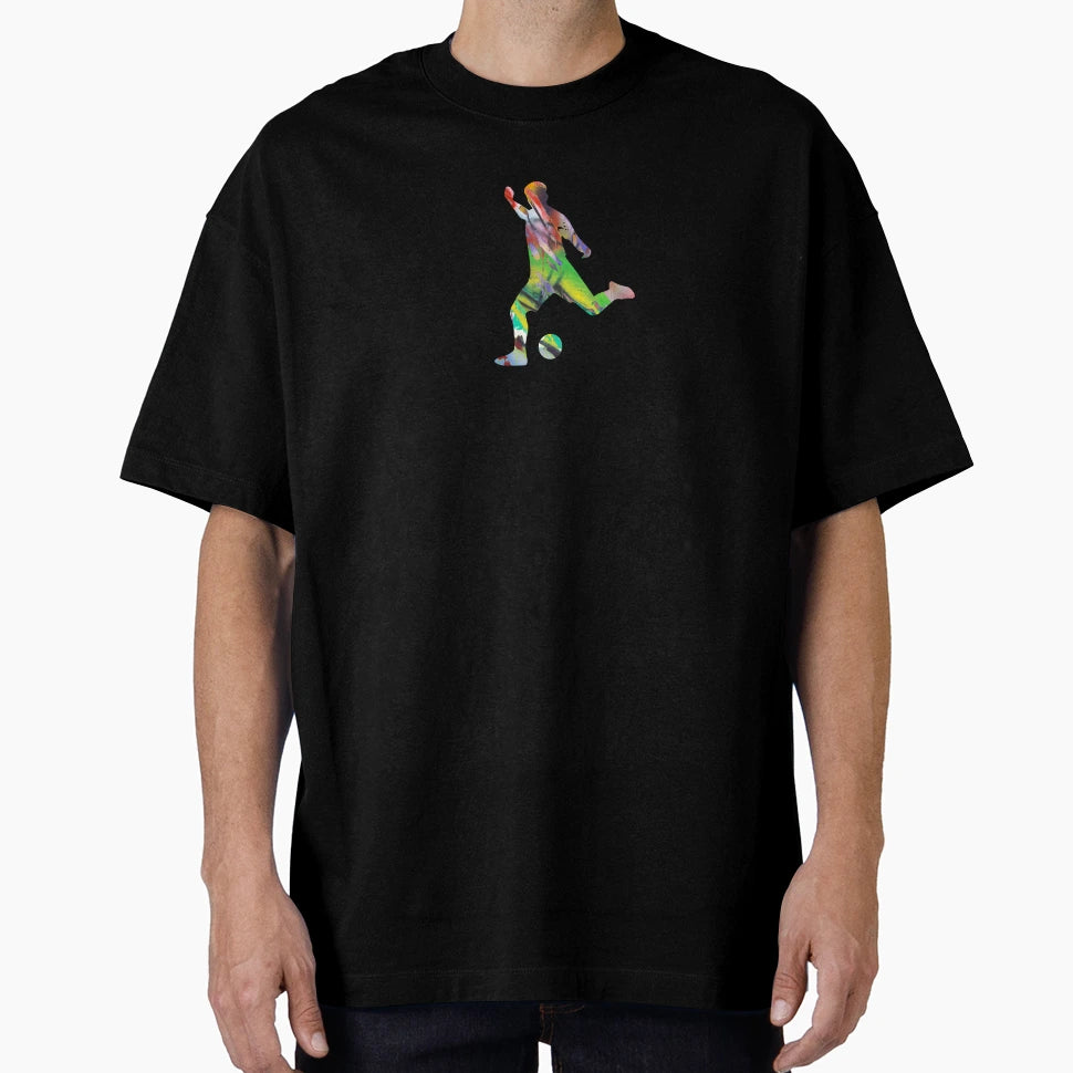 Football Footballer Graffiti Football T-Shirt - Unique Graphic Unisex - T-Shirt, Sweatshirt, Hoodie