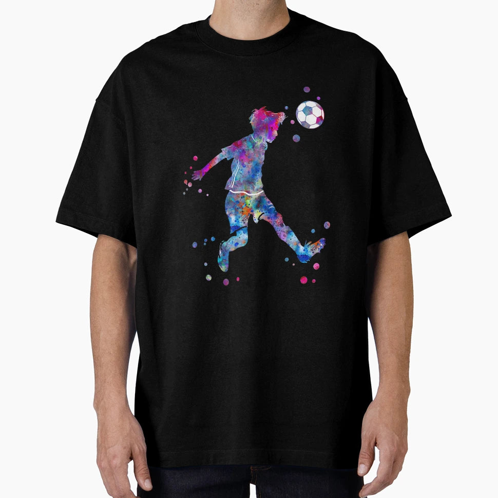 Soccer Player Little Heading Ball T-Shirt - Novelty Apparel for Adults - T-Shirt, Sweatshirt, Hoodie