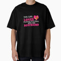 This Loves Playing Football Her Boyfriend T-Shirt - Trendy Graphic Unisex - T-Shirt, Sweatshirt, Hoodie