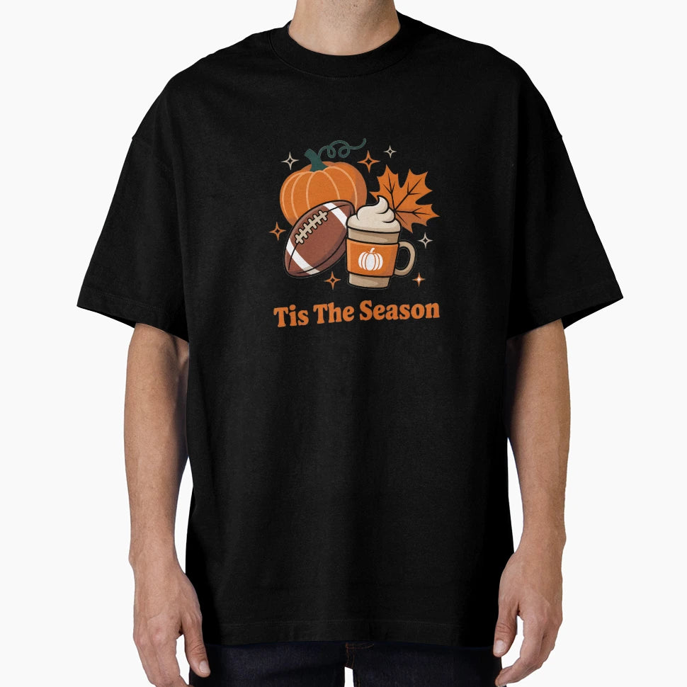 Fall Football Pumpkin Spice Season T-Shirt - Trendy Graphic Men Women - T-Shirt, Sweatshirt, Hoodie