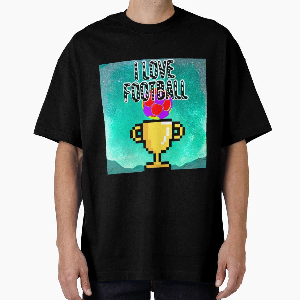 I Love Football T-Shirt - Fun Novelty Design for Adults - T-Shirt, Sweatshirt, Hoodie