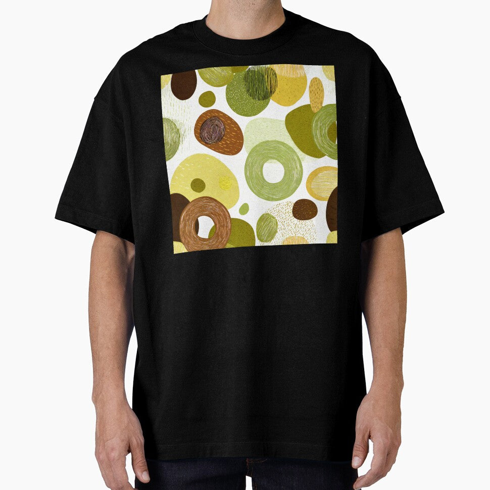 Boho Olive-Green, Yellow, And Brown Abstract Designs - Adult & Kids T-Shirts, Sweatshirts & Hoodies apparel design preview 1