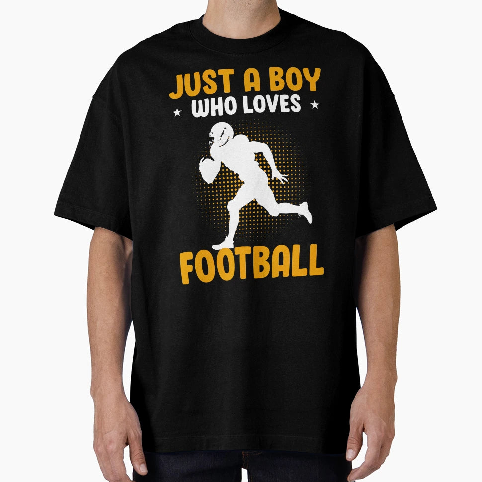 Just Who Loves Football American Football T-Shirt - Unique Graphic Unisex - T-Shirt, Sweatshirt, Hoodie