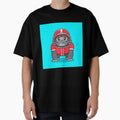 Gorilla Playing Rugby Ball Cartoon T-Shirt - Casual Everyday Wear Unisex - T-Shirt, Sweatshirt, Hoodie