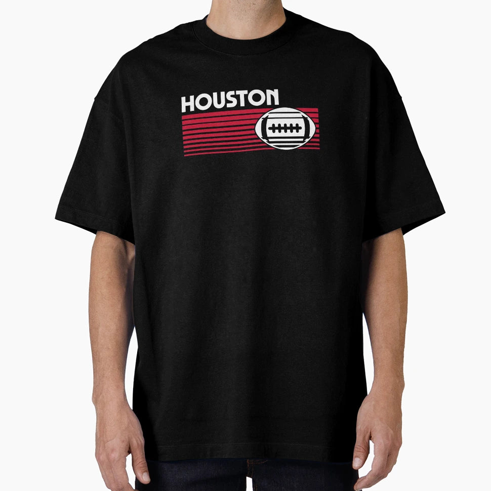 Houston Football Game Day T-Shirt - Minimalist Print for Adults - T-Shirt, Sweatshirt, Hoodie