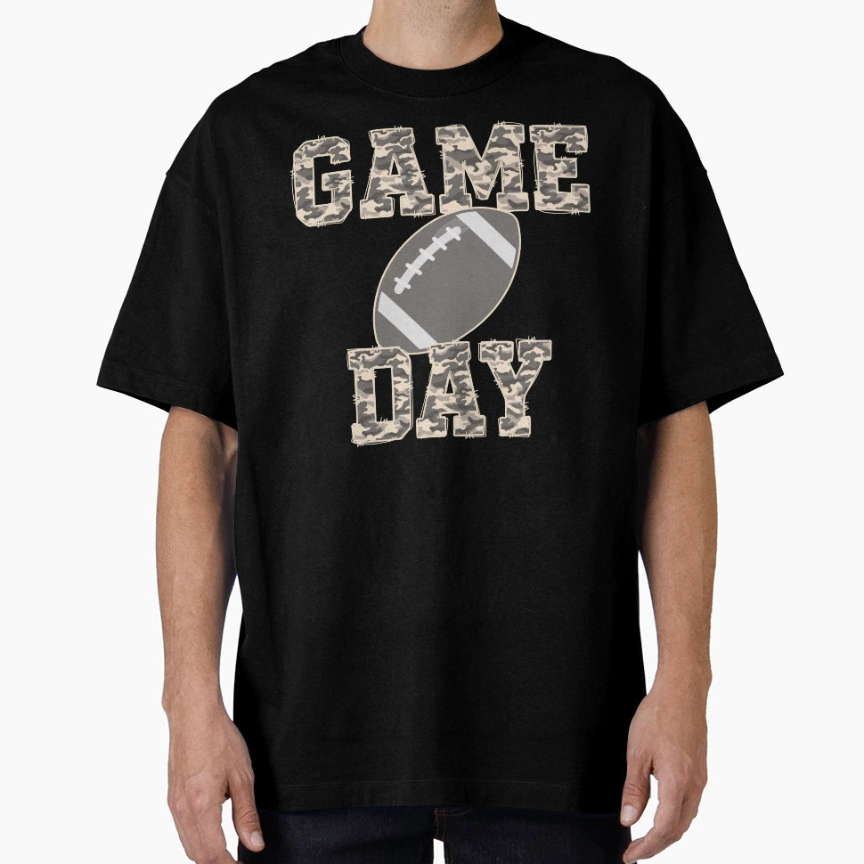Game Day Camo Football T-Shirt - Streetwear Style for Adults - T-Shirt, Sweatshirt, Hoodie