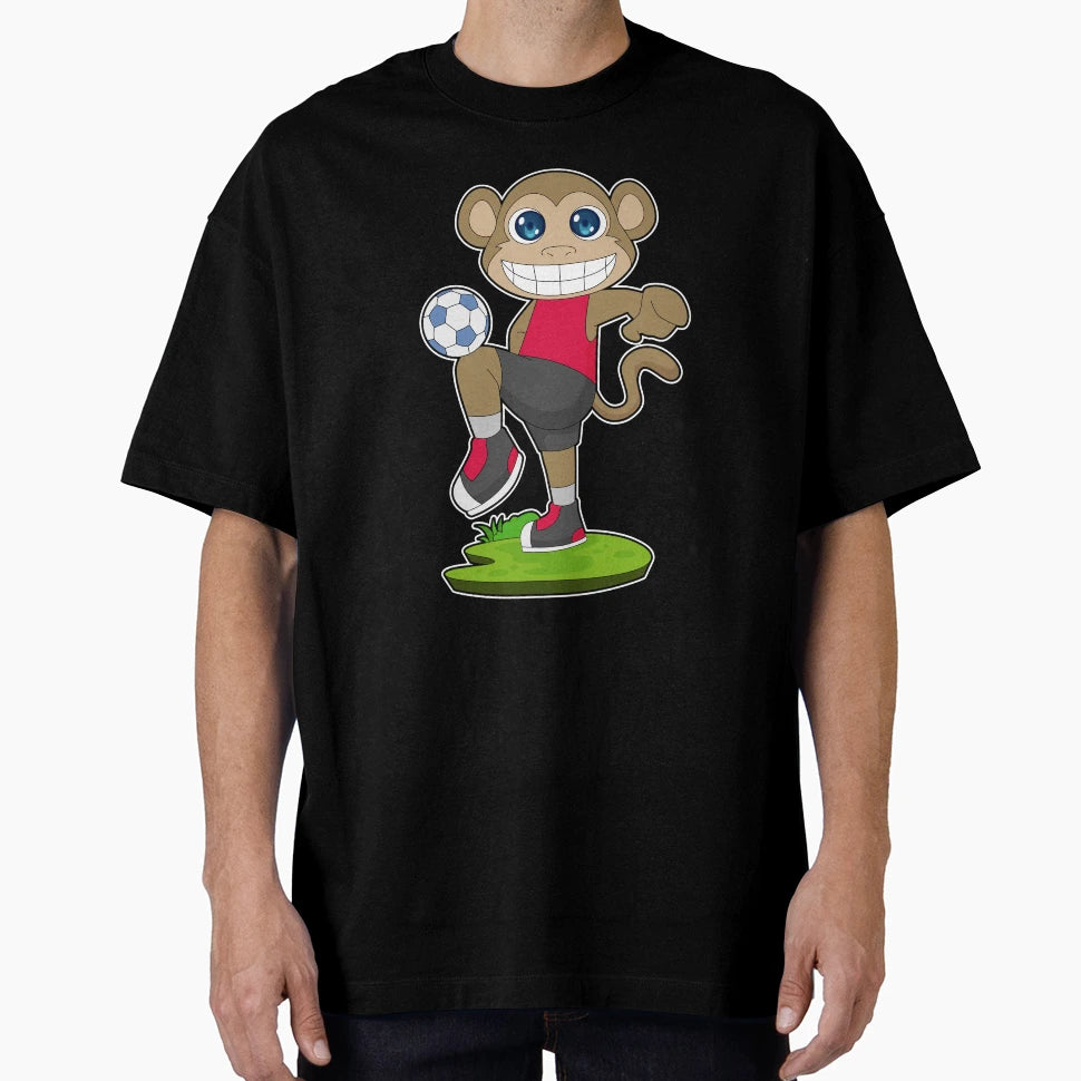 Monkey Soccer Player Soccer T-Shirt - Custom Art Print for Adults - T-Shirt, Sweatshirt, Hoodie