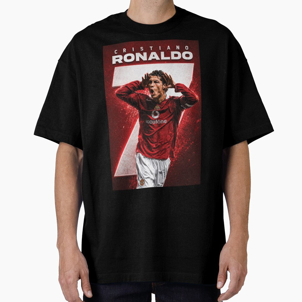 Cristiano Ronaldo Manchester United 7 by myJPEG - Adult & Kids T-Shirts, Sweatshirts & Hoodies apparel design preview 1