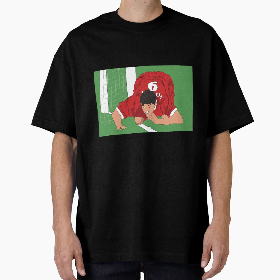 Robbie Fowler 90S Celebration T-Shirt - Minimalist Print for Adults - T-Shirt, Sweatshirt, Hoodie
