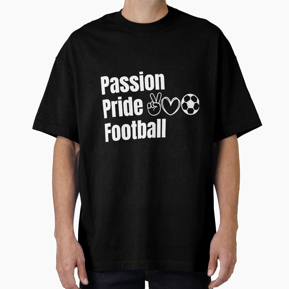 Passion Pride Football White T-Shirt - Fun Novelty Design for Adults - T-Shirt, Sweatshirt, Hoodie