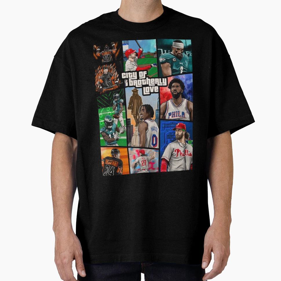 Brotherly Love V T-Shirt - Custom Art Print Unisex - T-Shirt, Sweatshirt, Hoodie