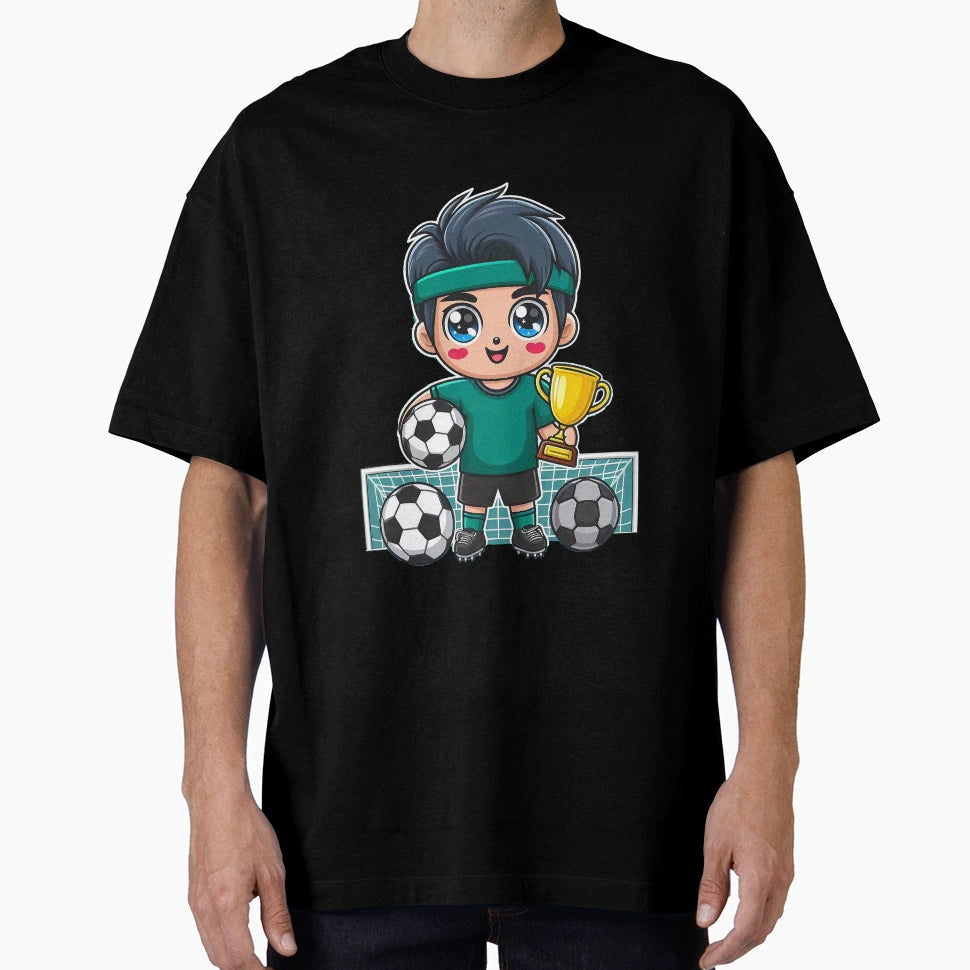Charming Champion Cartoon Athlete T-Shirt - Fun Novelty Design for Adults - T-Shirt, Sweatshirt, Hoodie