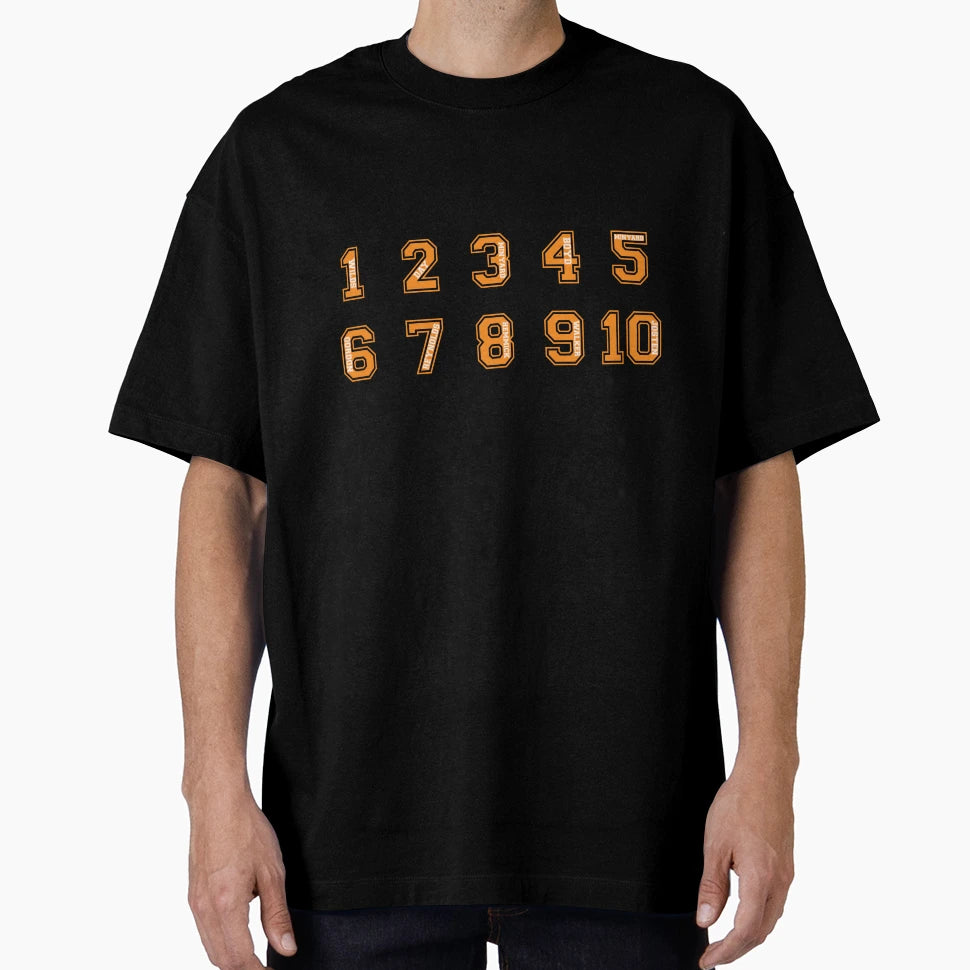 Foxes Jersey Numbers T-Shirt - Aesthetic Graphic Unisex - T-Shirt, Sweatshirt, Hoodie