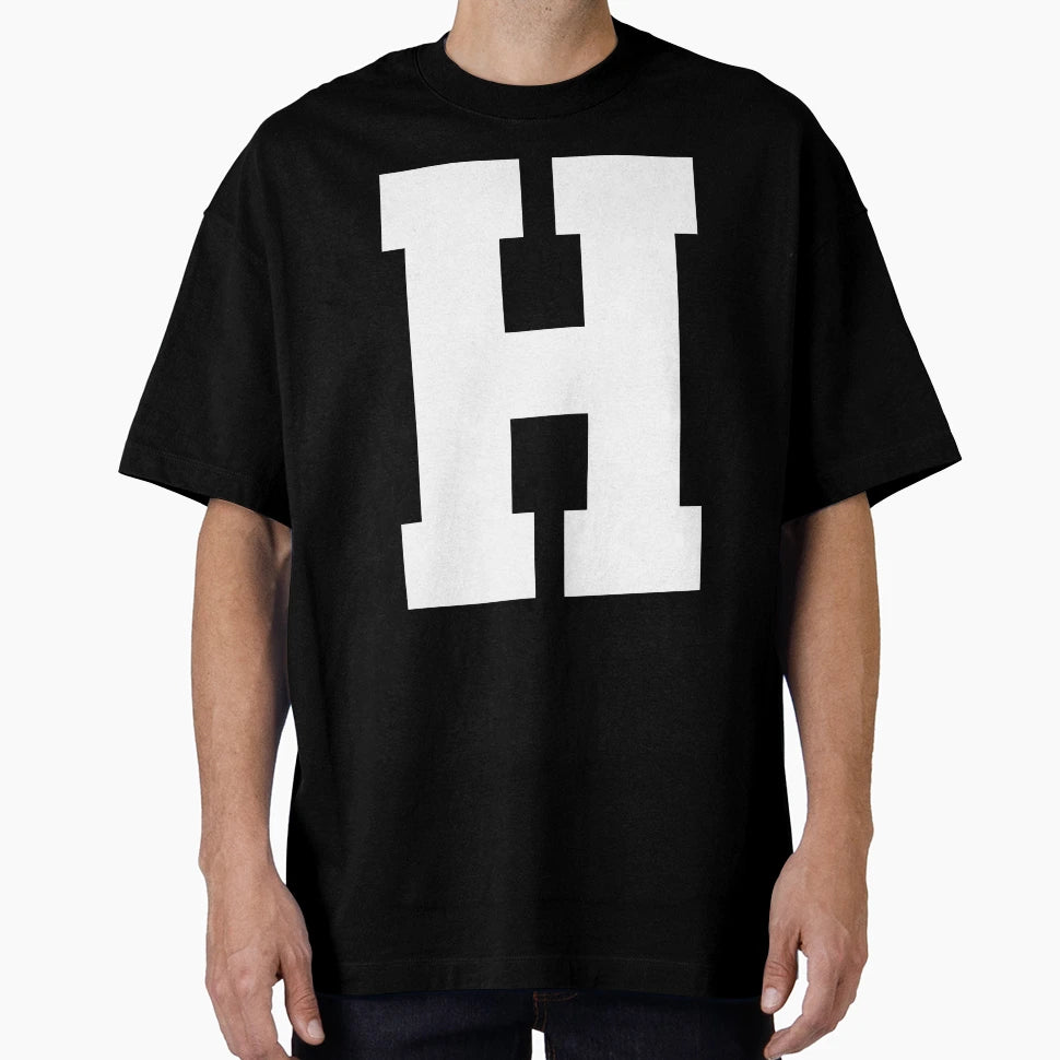 Alphabet White H Sports Letter H T-Shirt - Unique Graphic Men Women - T-Shirt, Sweatshirt, Hoodie