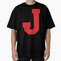 Alphabet Red J Sports Letter J T-Shirt - Trendy Graphic for Adults - T-Shirt, Sweatshirt, Hoodie