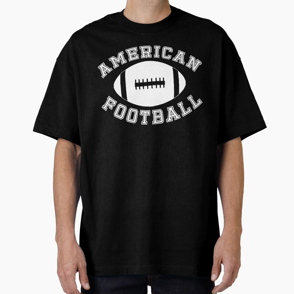 American Football Ball Version White T-Shirt - Graphic Print Unisex - T-Shirt, Sweatshirt, Hoodie