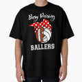 Busy Raising Ballers Funny Football T-Shirt - Unique Graphic Men Women - T-Shirt, Sweatshirt, Hoodie