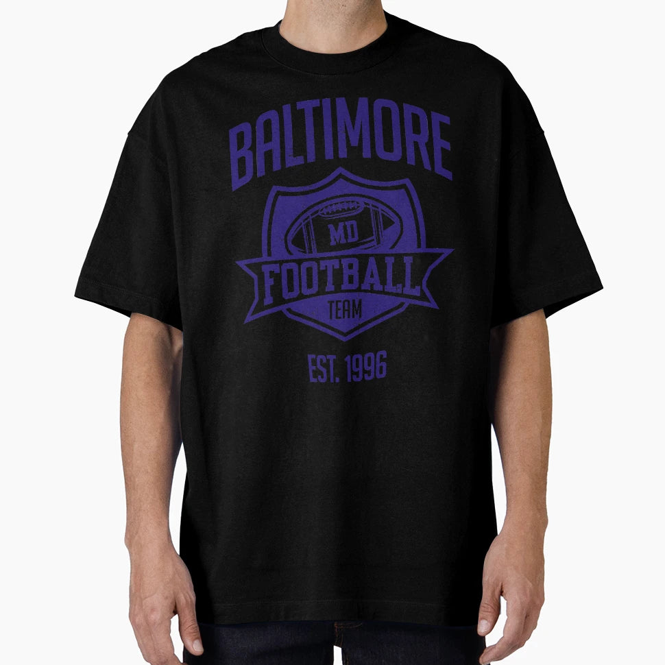 Baltimore Football Team Inspired T-Shirt - Custom Art Print Men Women - T-Shirt, Sweatshirt, Hoodie
