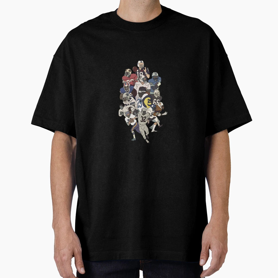 Nfl Football Players T-Shirt - Fun Novelty Design for Adults - T-Shirt, Sweatshirt, Hoodie