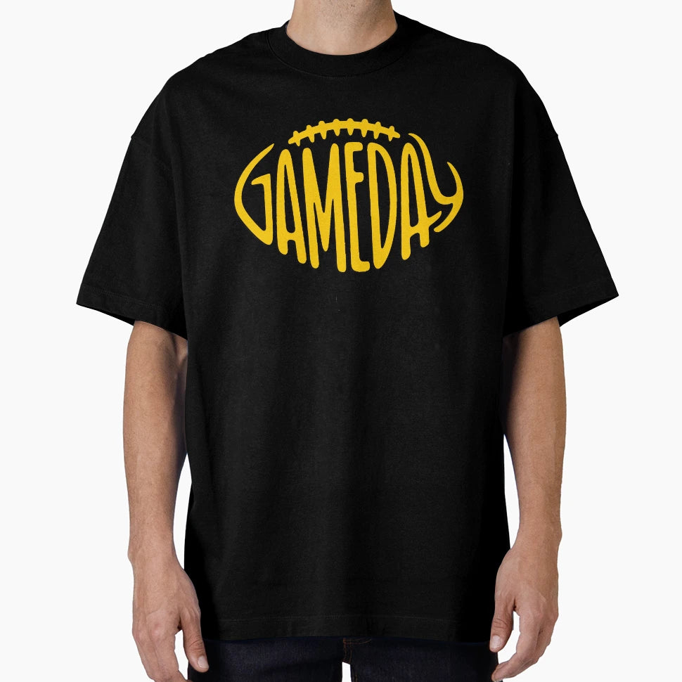 Gameday Gold Football T-Shirt - Trendy Graphic Unisex - T-Shirt, Sweatshirt, Hoodie