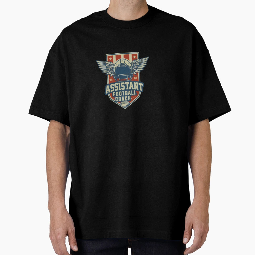 Assistant Football Coach T-Shirt - Custom Art Print Unisex - T-Shirt, Sweatshirt, Hoodie