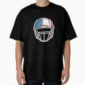 Usa American Football Helmet T-Shirt - Trendy Graphic Unisex - T-Shirt, Sweatshirt, Hoodie