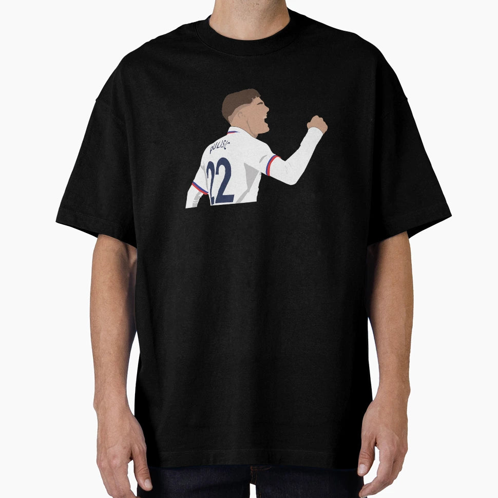 Christian Pulisic Us Flag T-Shirt - Minimalist Print Men Women - T-Shirt, Sweatshirt, Hoodie