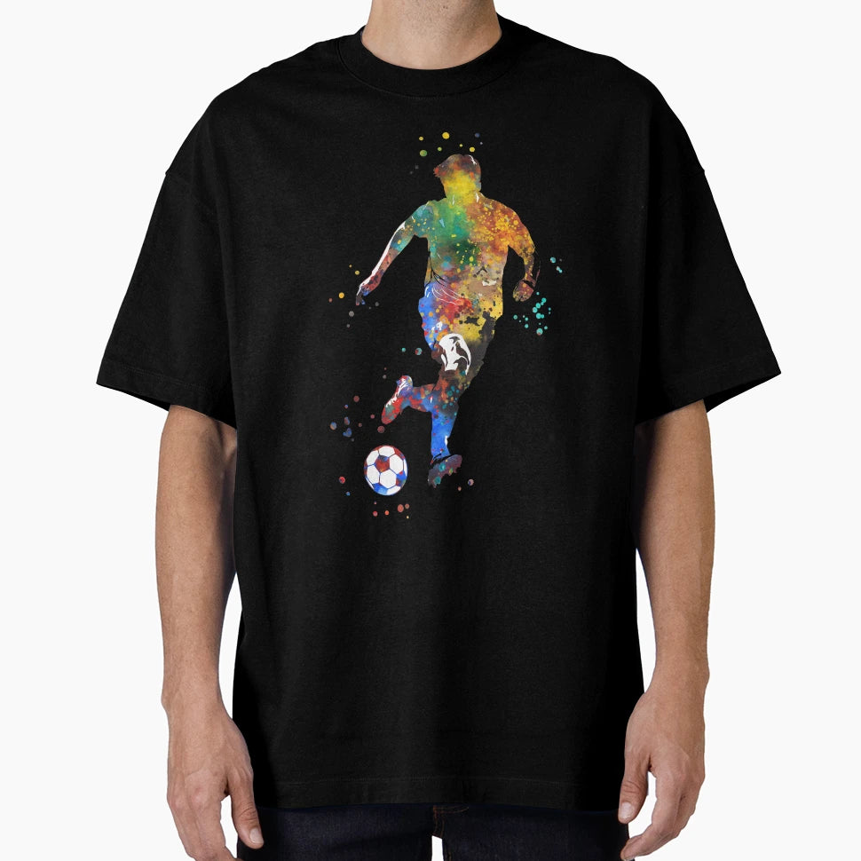 Male Soccer Player T-Shirt - Aesthetic Graphic Men Women - T-Shirt, Sweatshirt, Hoodie