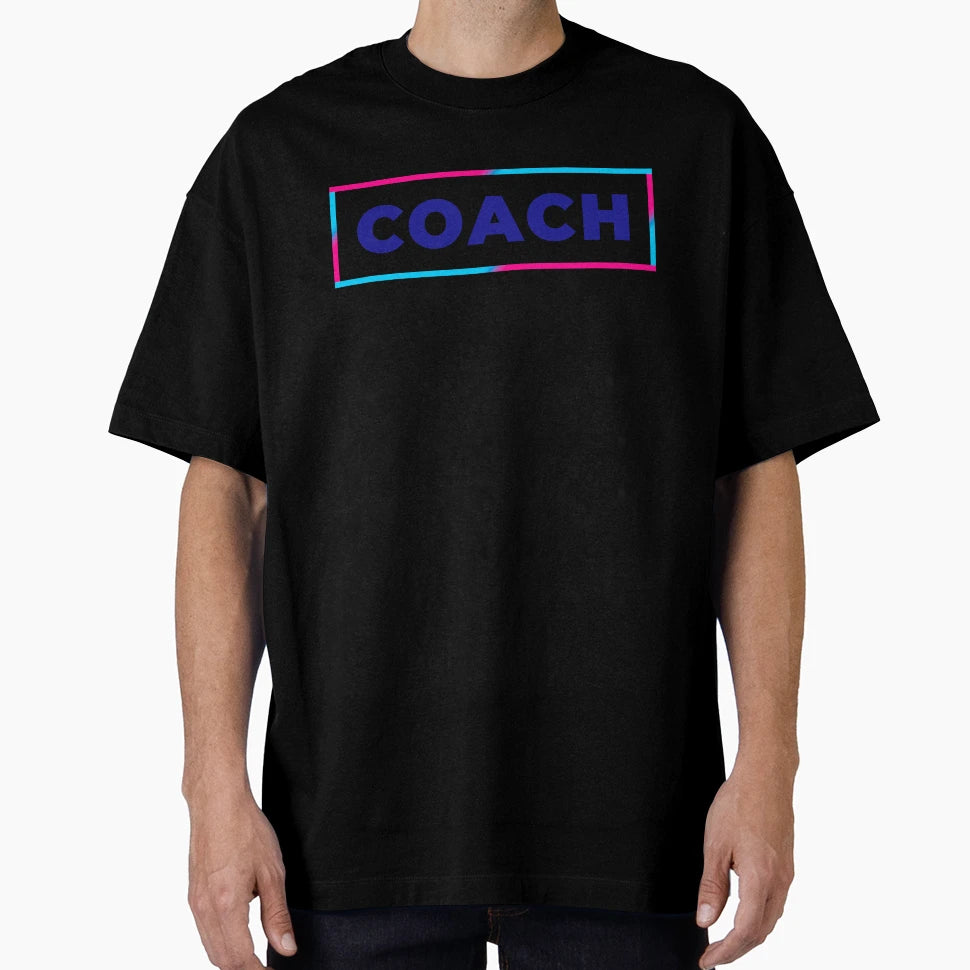 Coach Colorful Frame T-Shirt - Novelty Apparel for Adults - T-Shirt, Sweatshirt, Hoodie