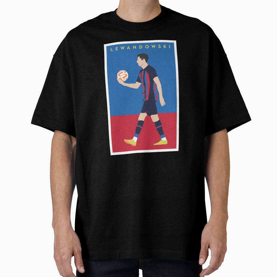 Lewandowski Barcelona T-Shirt - Casual Everyday Wear Men Women - T-Shirt, Sweatshirt, Hoodie