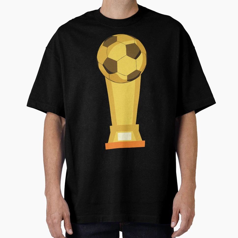 Football Trophy T-Shirt - Minimalist Print for Adults - T-Shirt, Sweatshirt, Hoodie