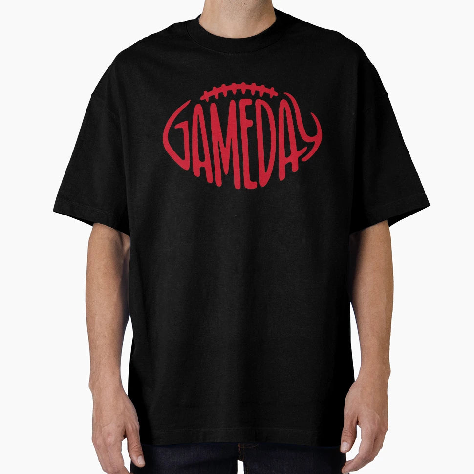 Gameday Red Football T-Shirt - Casual Everyday Wear Men Women - T-Shirt, Sweatshirt, Hoodie