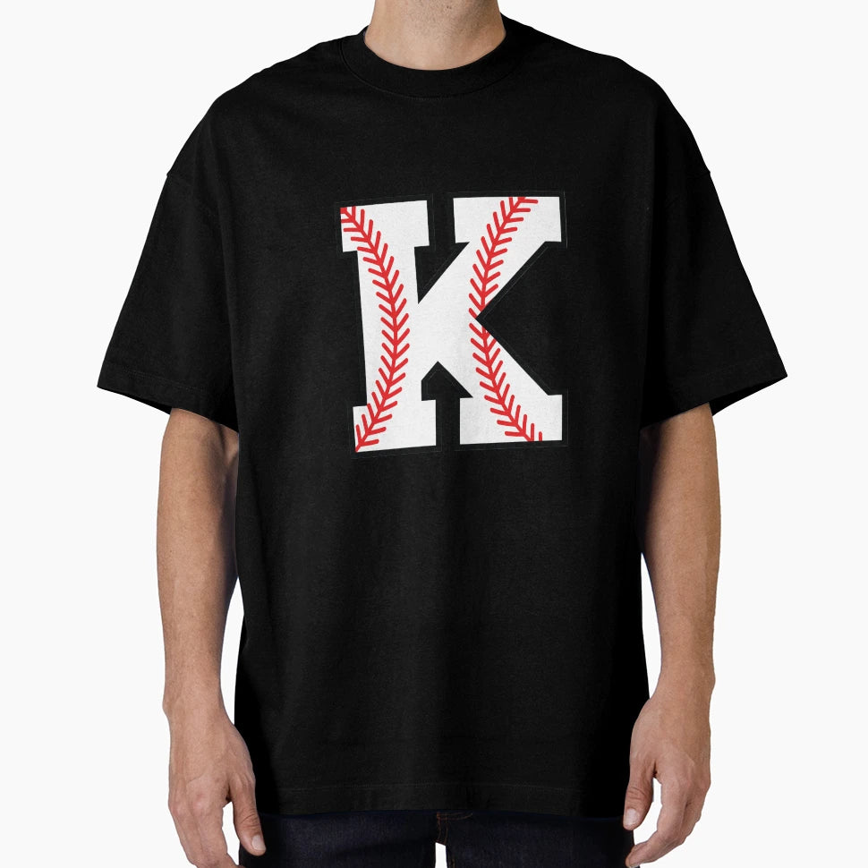 Baseball Sports Letter K Kappa T-Shirt - Novelty Apparel for Adults - T-Shirt, Sweatshirt, Hoodie