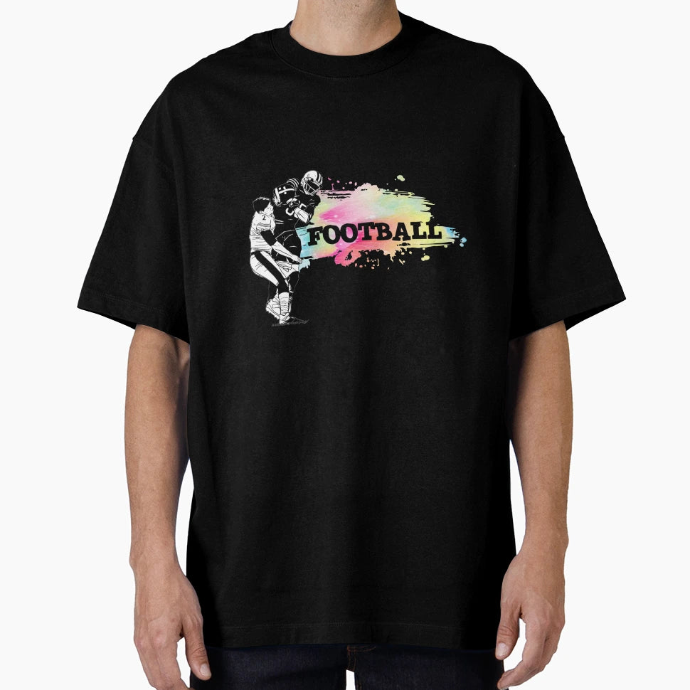 Amercian Football Quarterback Designer T-Shirt - Trendy Graphic Men Women - T-Shirt, Sweatshirt, Hoodie