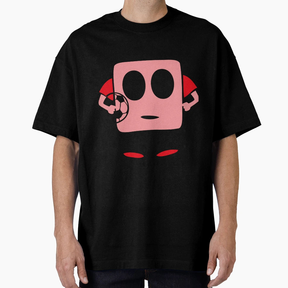 Football Player Funny Character Smiley Face T-Shirt - Graphic Print Unisex - T-Shirt, Sweatshirt, Hoodie