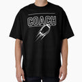 Coach Text Football Line Drawing T-Shirt - Unique Graphic Unisex - T-Shirt, Sweatshirt, Hoodie