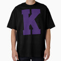 Alphabet Purple K Sports Letter K T-Shirt - Casual Everyday Wear Men Women - T-Shirt, Sweatshirt, Hoodie