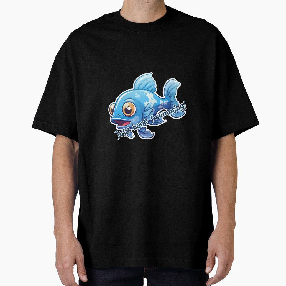 Just keep swimming! by giosav - Adult & Kids T-Shirts, Sweatshirts & Hoodies apparel design preview 1