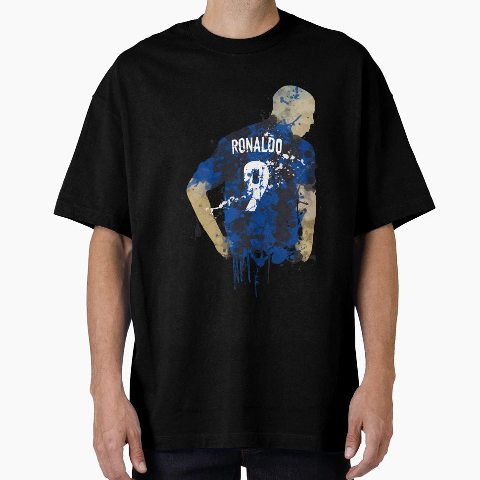 Ronaldo Number 9 Art T-Shirt - Trendy Graphic Men Women - T-Shirt, Sweatshirt, Hoodie