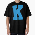Alphabet Blue K Sports Letter K T-Shirt - Minimalist Print Unisex - T-Shirt, Sweatshirt, Hoodie
