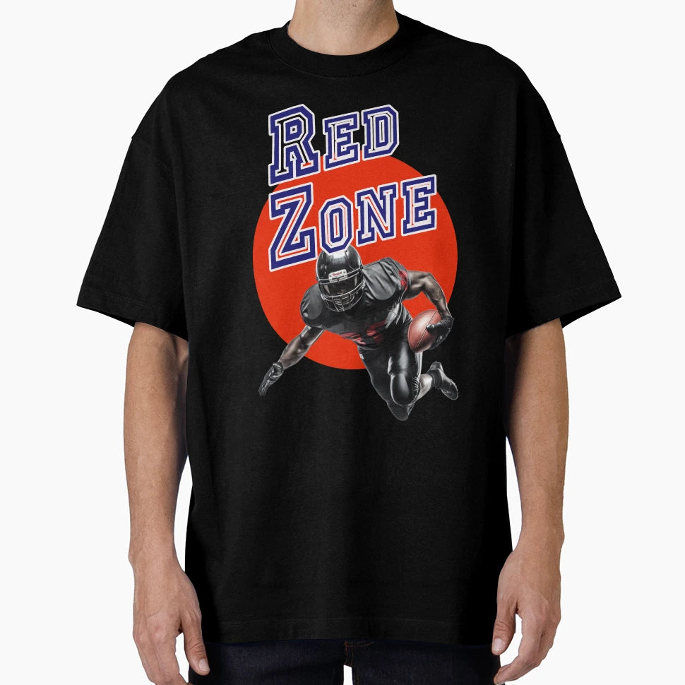American Football Red Zone Sport T-Shirt - Custom Art Print Men Women - T-Shirt, Sweatshirt, Hoodie