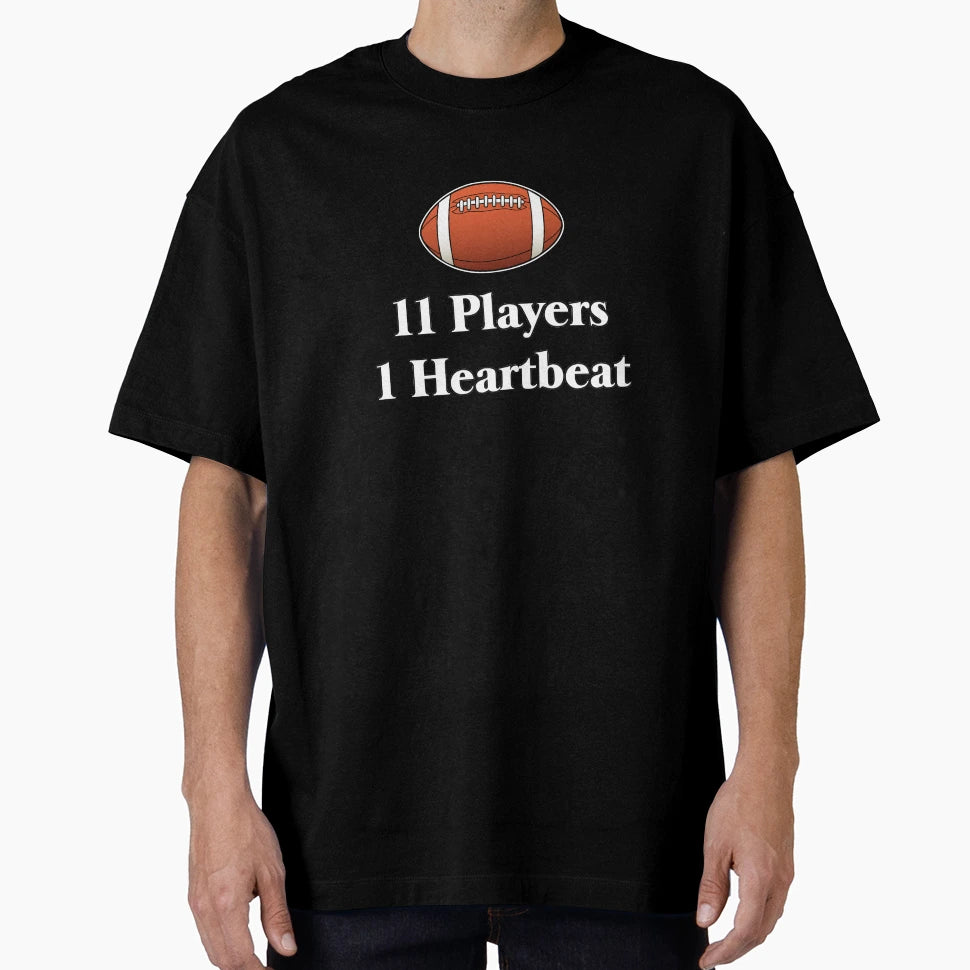 11 Players 1 Heartbeat T-Shirt - Aesthetic Graphic Men Women - T-Shirt, Sweatshirt, Hoodie
