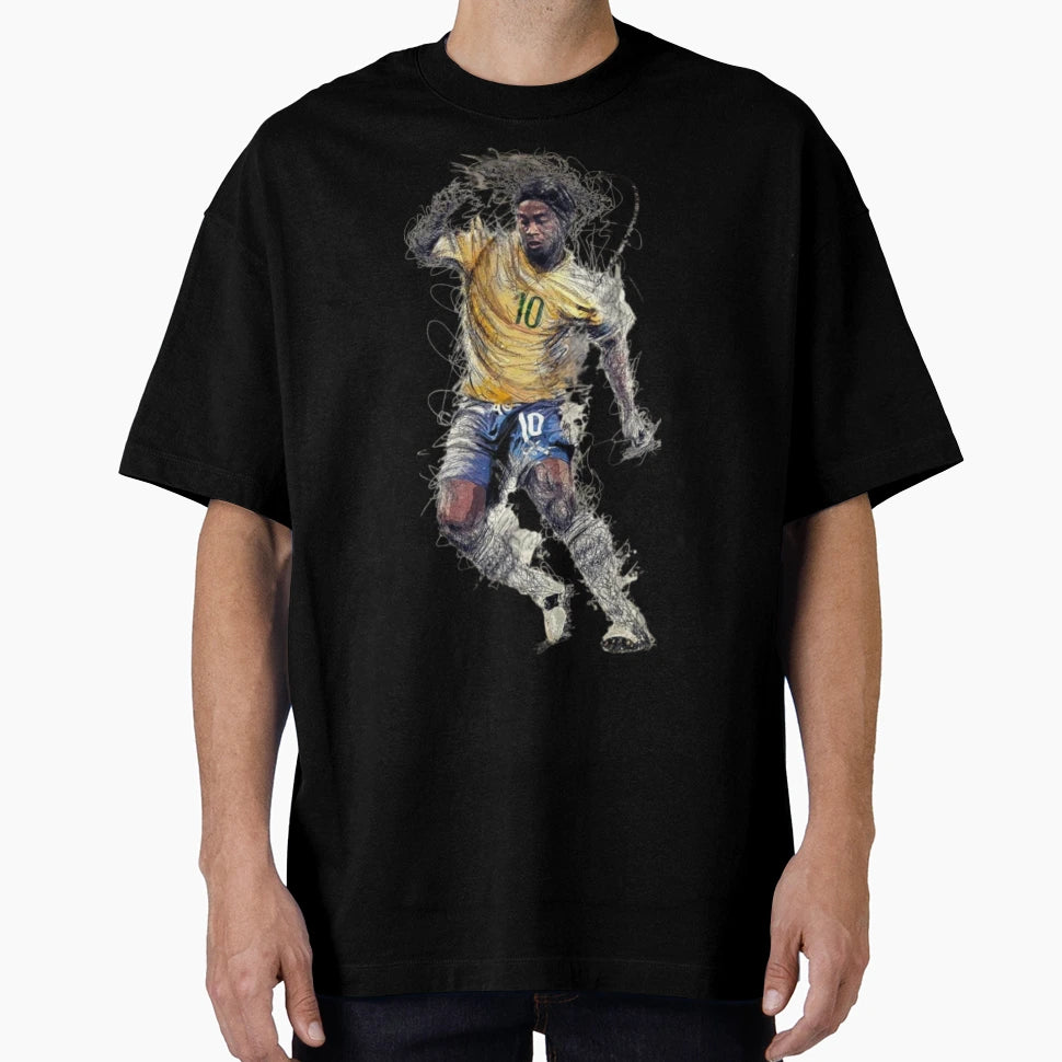 Ronaldinho T-Shirt - Unique Graphic for Adults - T-Shirt, Sweatshirt, Hoodie